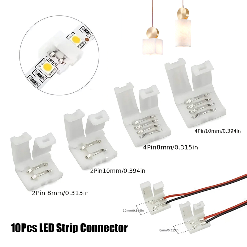 Rgb Led Matrix 8X8 - 10 Buah Konektor Strip LED 8MM