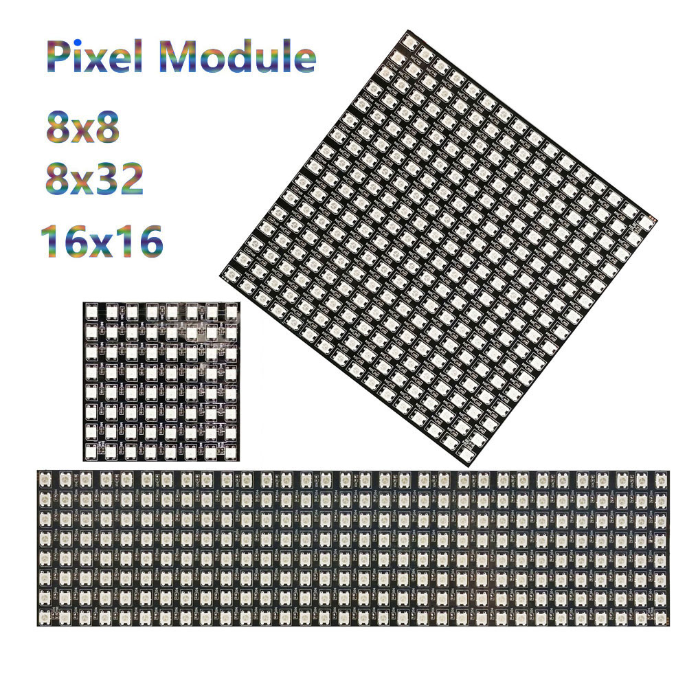 Rgb Led Matrix 8X8 - DC5V WS2812B 8*8 16*16 8*32 Panel