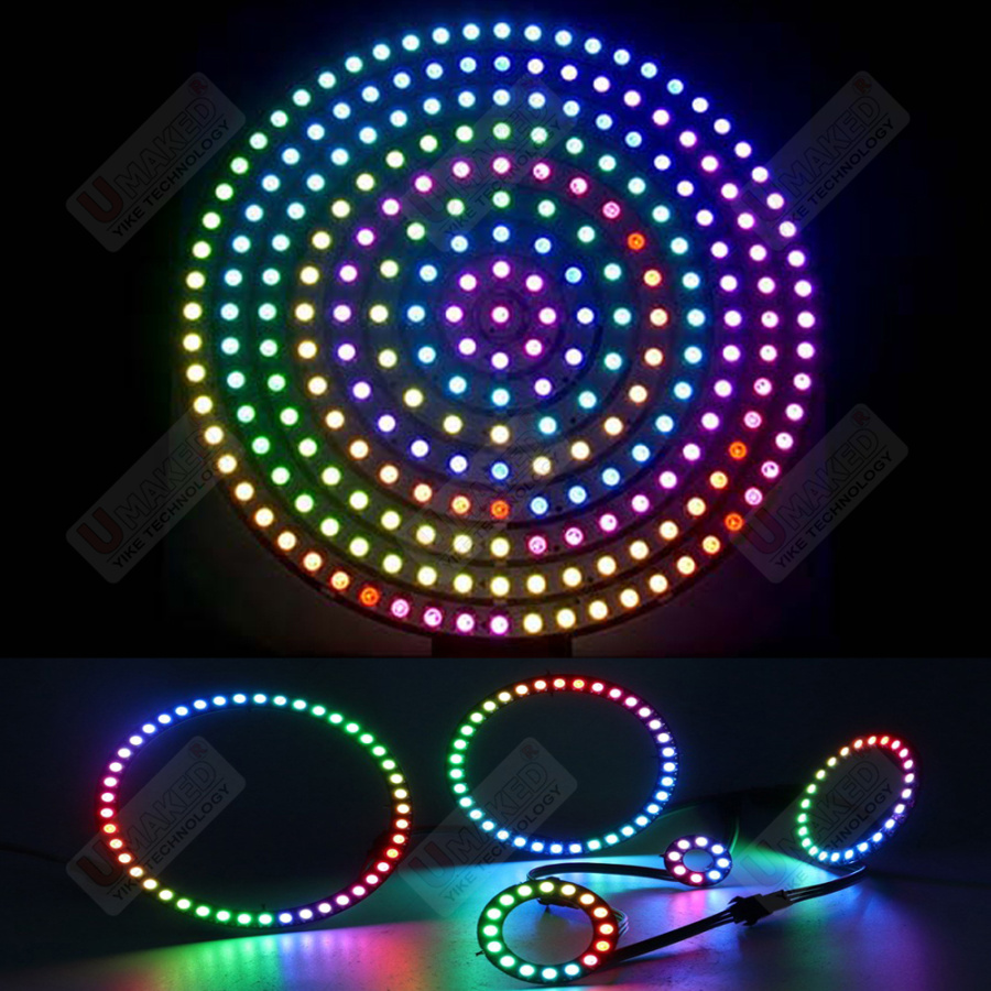 Rgb Led Matrix 8X8 - 2 Buah WS2812B Lampu Panel Fleksibel