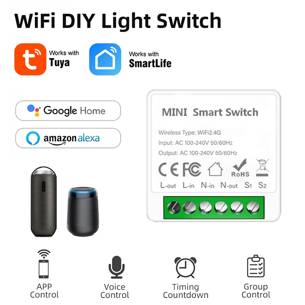 Home Automation Diy - Kontrol 2 Arah Tuya Mini 16A