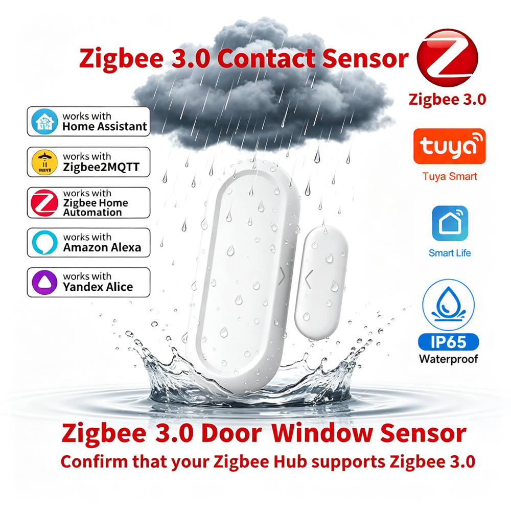 Home Automation Ideas - IP65 Tuya Zigbee 3.0 Sensor Magnetik