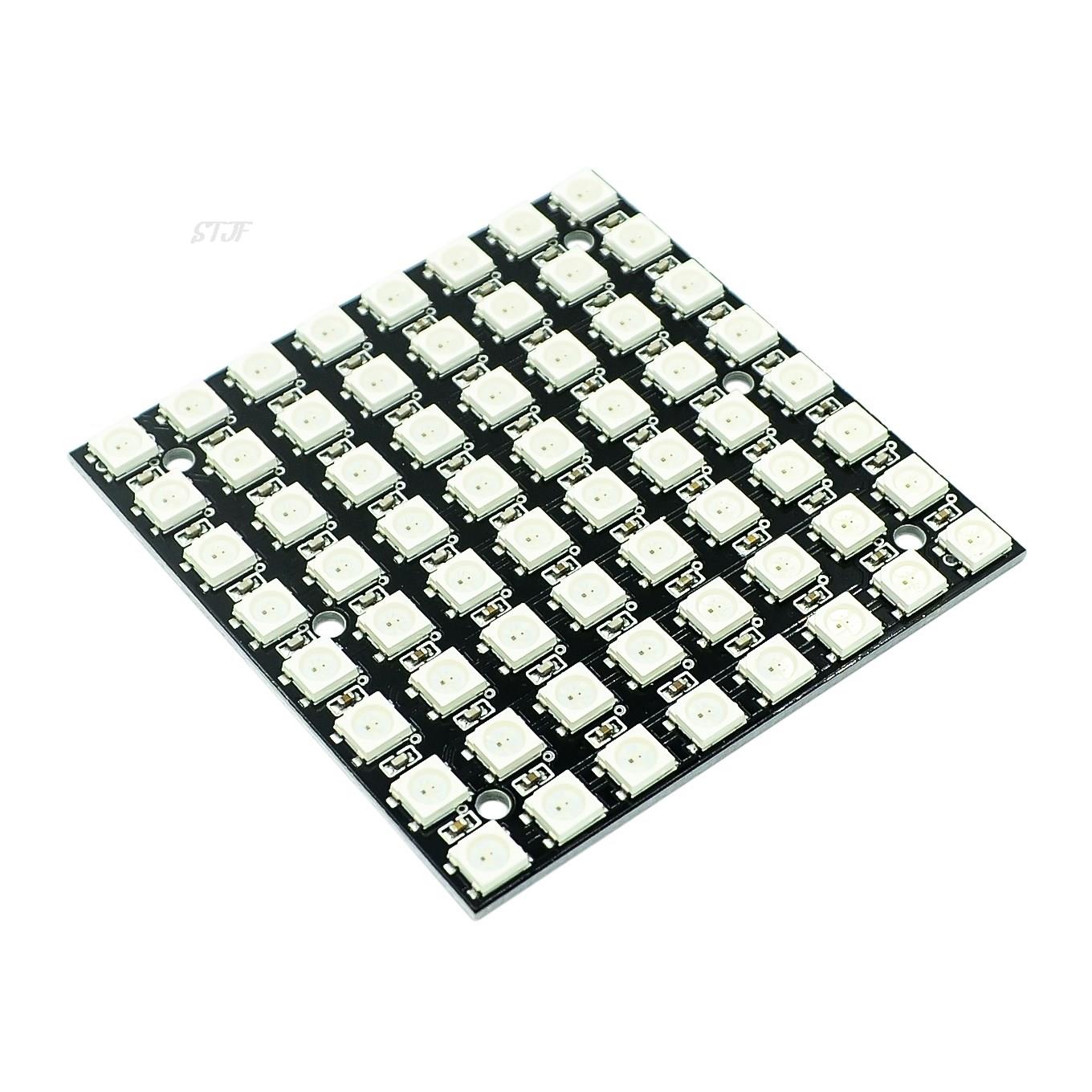 WS2812 smd LED 5050 RGB 8x8 64 - Rgb Led Matrix 8X8 ulasan dan harga