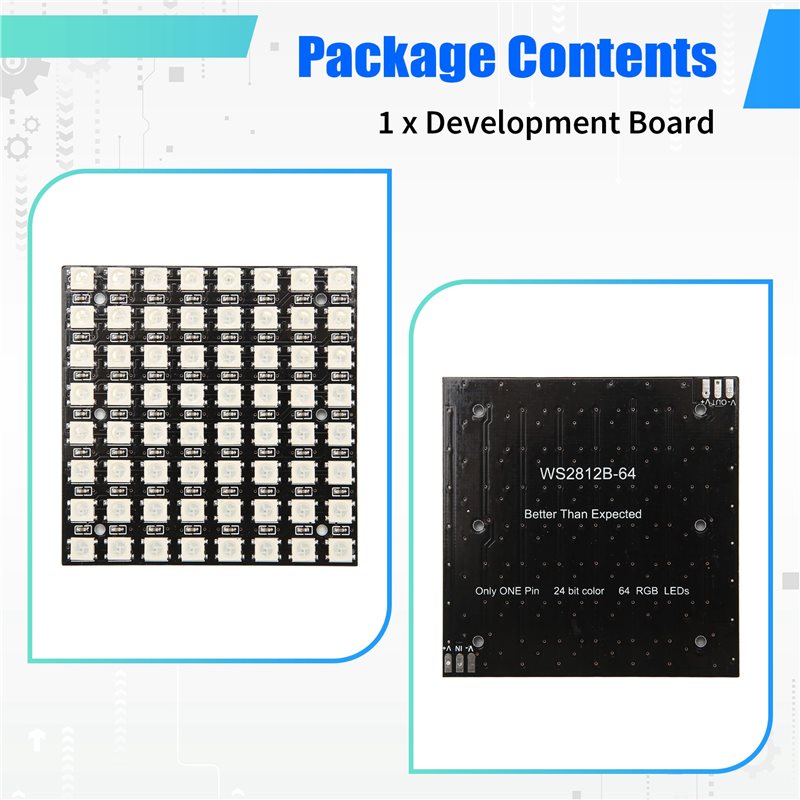Tren 2025 WS2812 LED 5050 RGB  - Rgb Led Matrix 8X8 ulasan dan harga