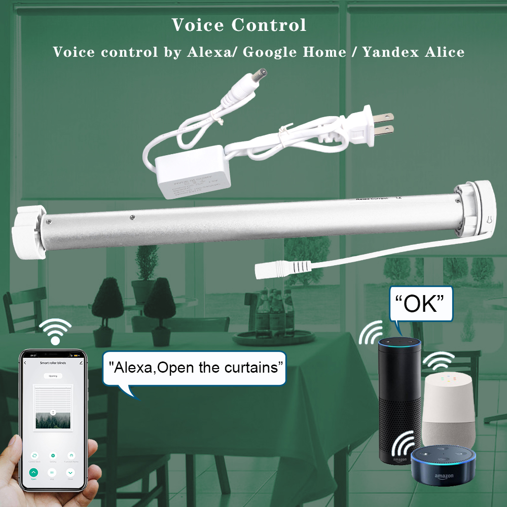 Tuya WiFi Mini Bermotor Roller - Home Automation Ideas ulasan dan harga