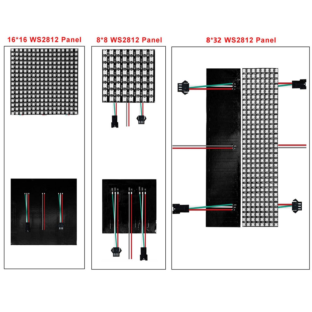 DC5V WS2812B 8*8 16*16 8*32 Pa - Rgb Led Matrix 8X8 ulasan dan harga