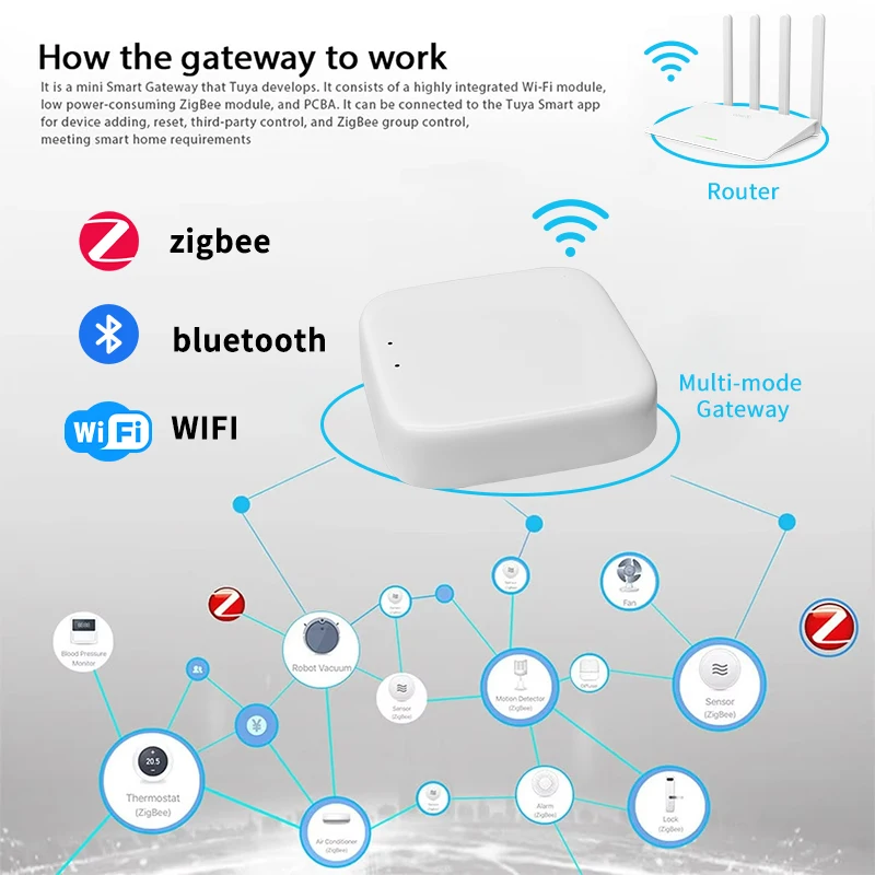 Zigbee Gateway Hub Tuya Smart  - Matter Hub Thread ulasan dan harga