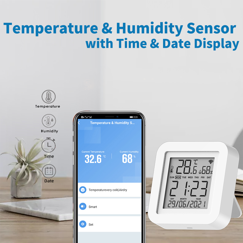 Tuya Sensor Suhu & Kelembaban  - Home Automation Ideas ulasan dan harga