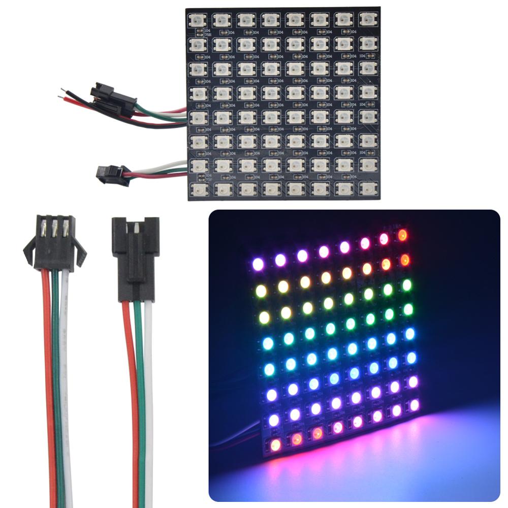 SK6812 WS2812B RGB Matrix LED, - Rgb Led Matrix 8X8 ulasan dan harga