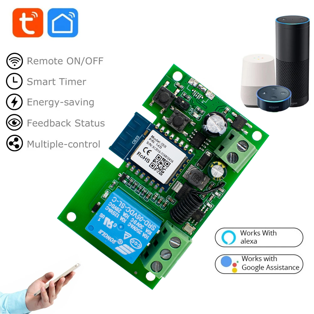 1CH Tuya modul sakelar Wifi ni - Diy Home Automation Controller ulasan dan harga