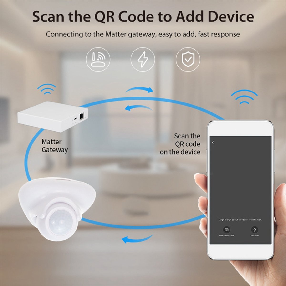 Sensor Gerak Kehadiran Manusia - Matter Hub Thread ulasan dan harga