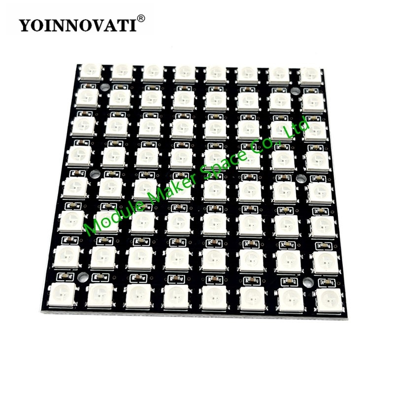 WS2812 LED 5050 RGB 8x8 LED Ma - Rgb Led Matrix 8X8 ulasan dan harga