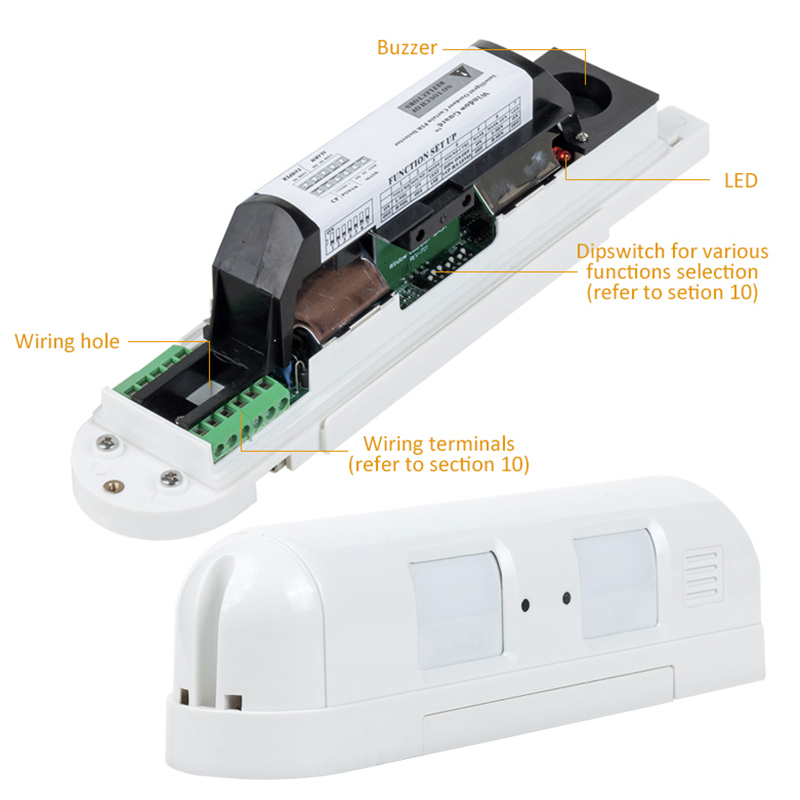 Sensor Gerak PIR Tirai Ganda B - Motion Sensor Pir Wired ulasan dan harga