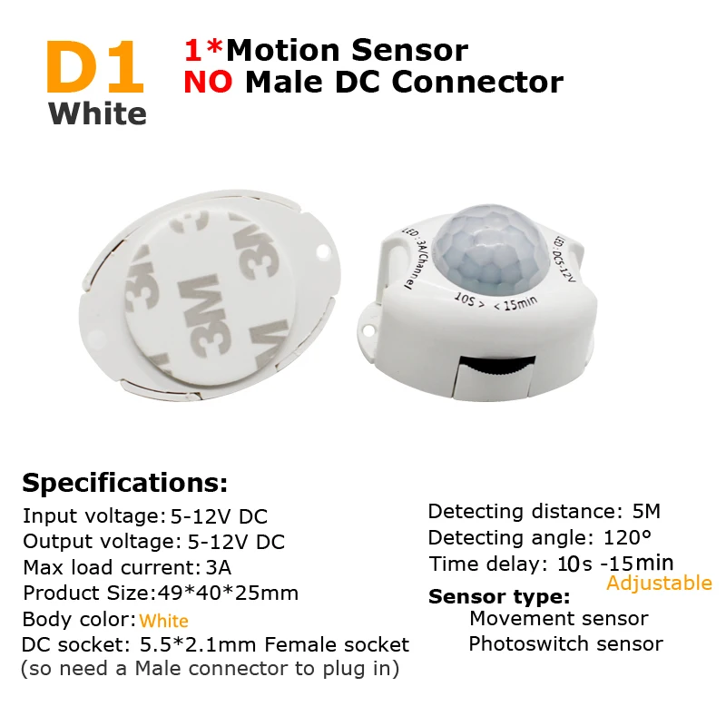 Sakelar Sensor Gerak PIR 12V D - Motion Sensor Pir Wired ulasan dan harga