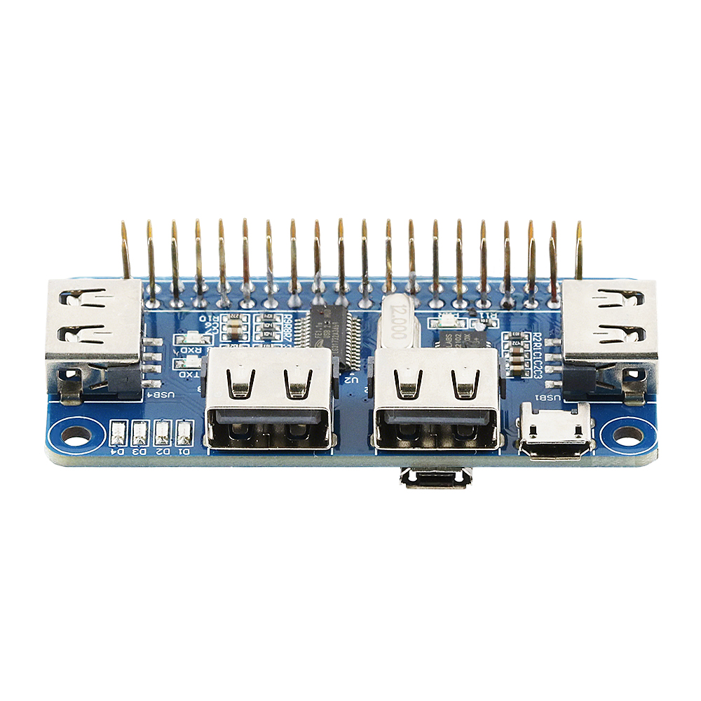 HUB Papan Ekspansi USB 2.0 unt - Pi Zero W Board ulasan dan harga