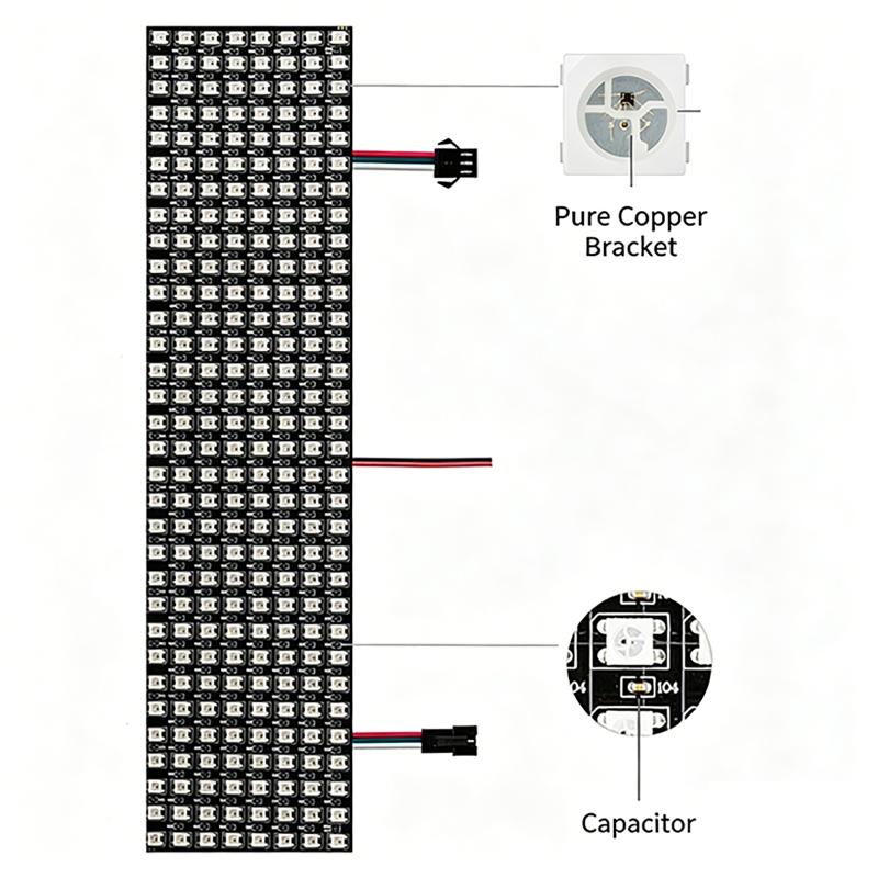 Modul Panel Matriks Piksel Cer - Rgb Led Matrix 8X8 ulasan dan harga