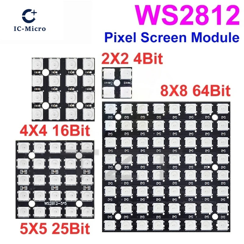 Panel Lampu LED RGB 5050 WS281 - Rgb Led Matrix 8X8 ulasan dan harga