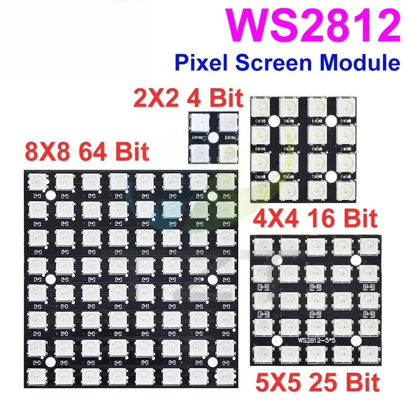 Panel Lampu LED RGB 5050 WS281 - Rgb Led Matrix 8X8 ulasan dan harga