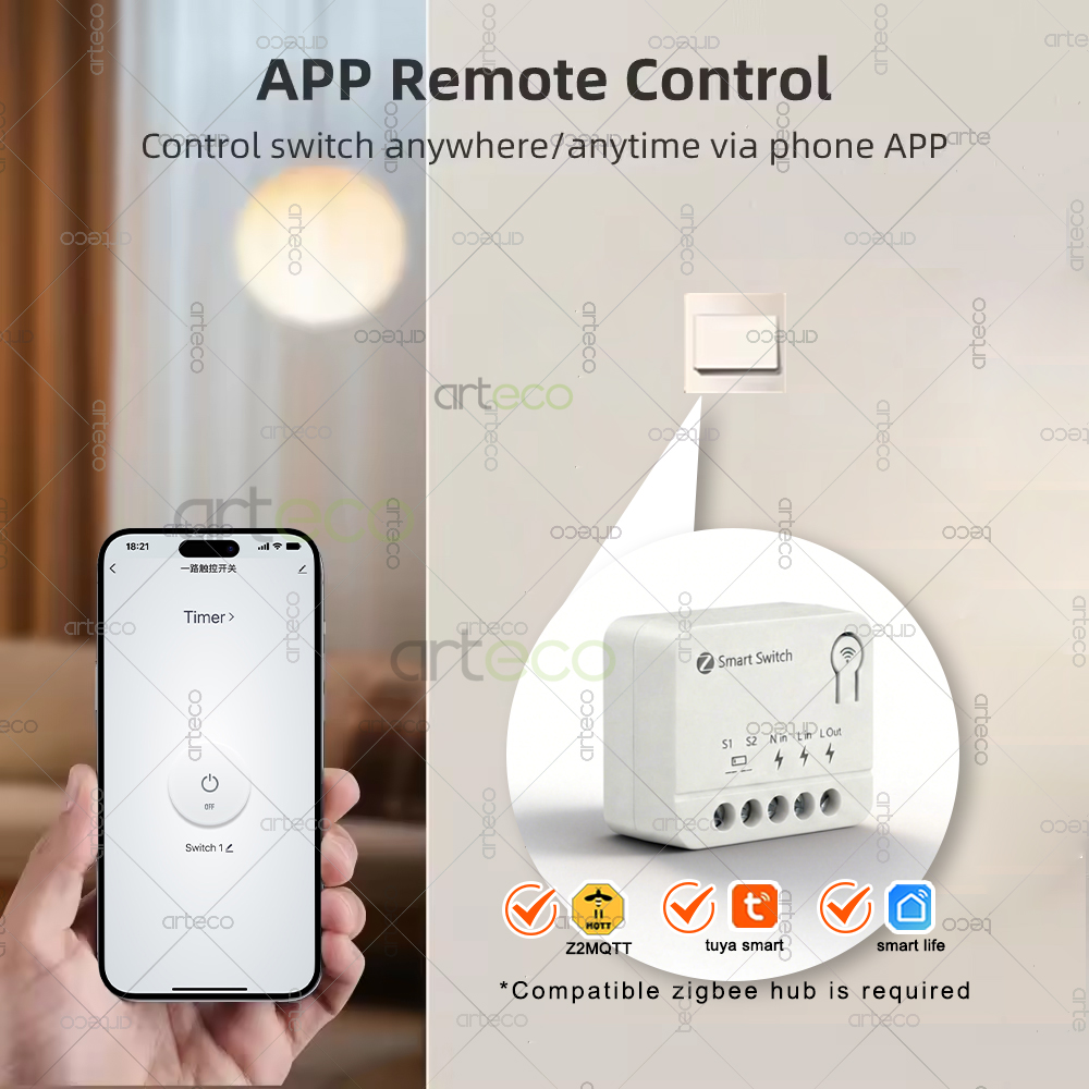 Modul Sakelar Pintar Mini Zigb - Diy Home Automation Controller ulasan dan harga