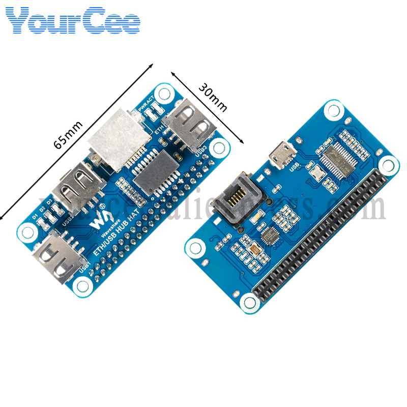 USB HUB HAT ke Ethernet RJ45 P - Pi Zero W Board ulasan dan harga